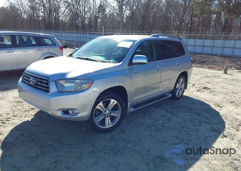 2008 Toyota Highlander Sport z USA, uszkodzony, nr VIN JTEDS43A982065612